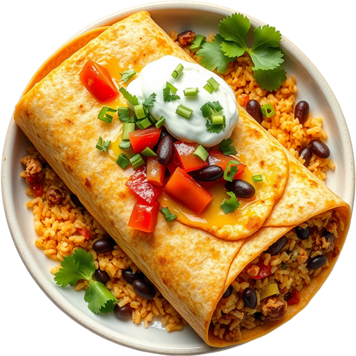 Mojada Burrito dish