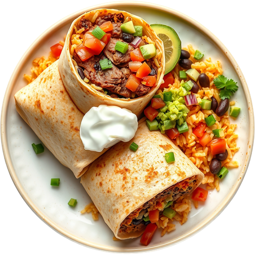 Carne Asada Super Burrito dish