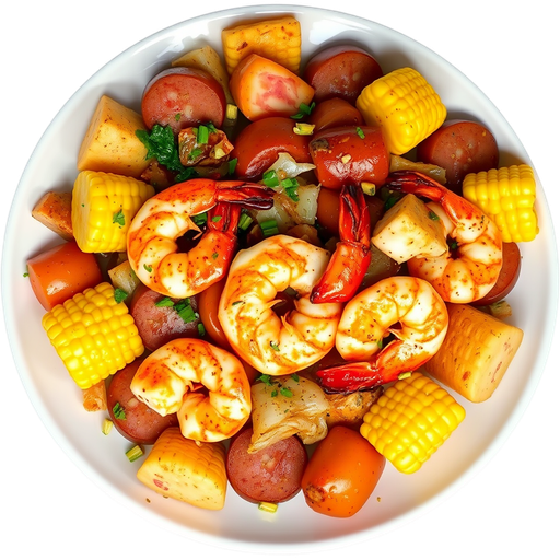 Shrimp Boil with Cali Cajun dish