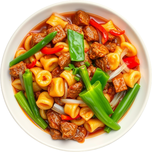 Nui Xao Bo dish