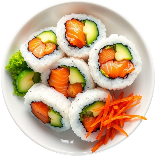 Salmon Lover Roll dish