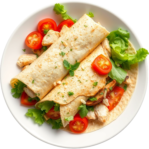 Garlic Herb Wrap dish