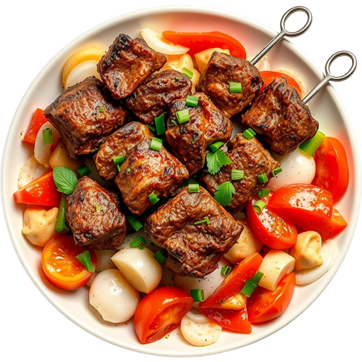 Beef Shish Kebab dish