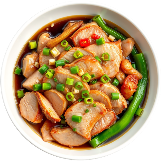 Sliced Pork in Minced Garlic dish
