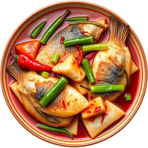 Boiled Fish Fillets in Chili Sauce dish