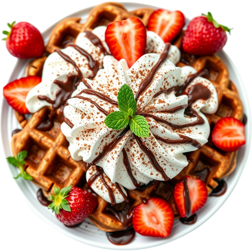 Chocolate Love Waffle dish