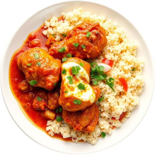 Chicken Tikki Marsala dish