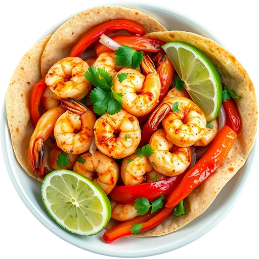 Shrimp Fajitas dish