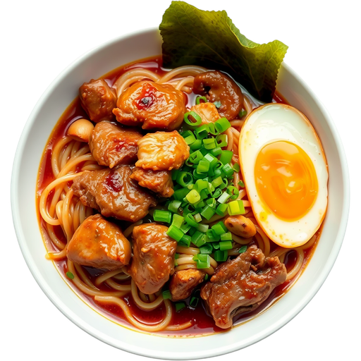 Chicken and Beef Ramen dish