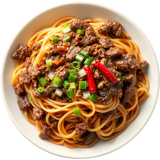 Dry Ground Beef Noodles dish