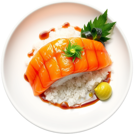 Salmon Sushi dish