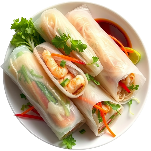 Vietnamese Rice Rolls dish