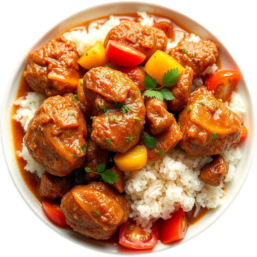 Brown Stew Chicken dish