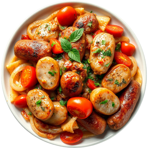 Sausage and Chicken Capri dish
