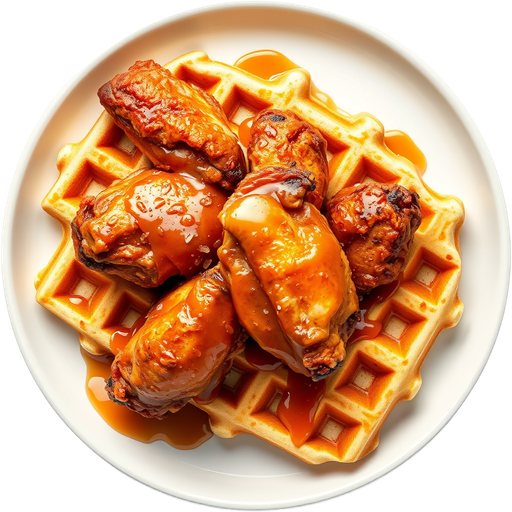 Wings and Waffles dish