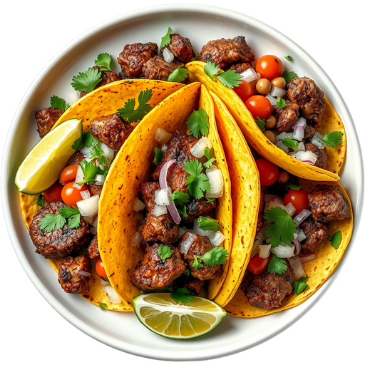 Asada Tacos dish