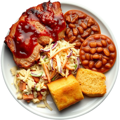 BBQ Pork Platter dish