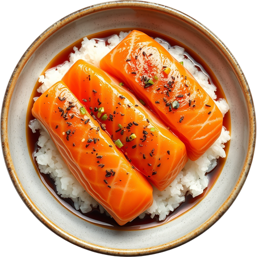 Peppered Salmon Nigiri dish