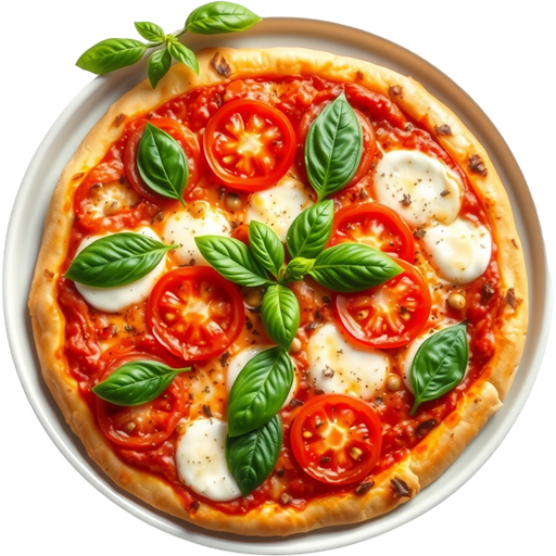 Tomato Basil Pizza dish