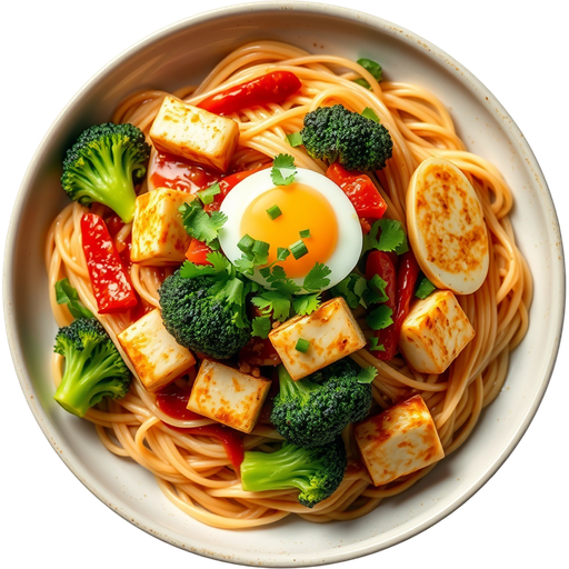 Tofu Pad See Uw dish