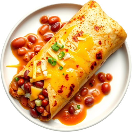 Bean and Cheese Burrito dish