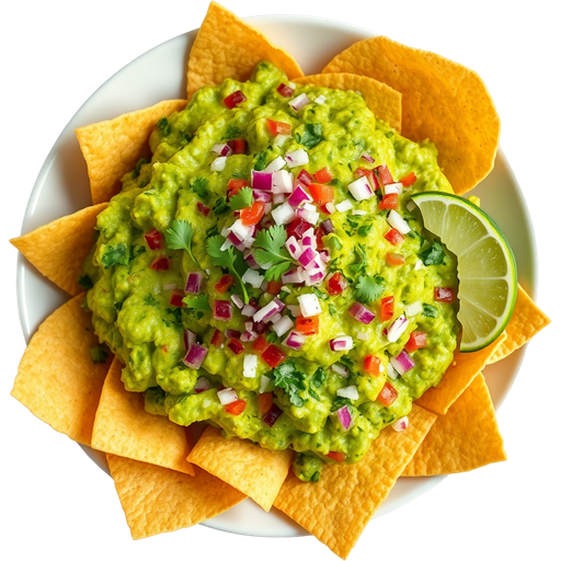 Chips and Guacamole dish