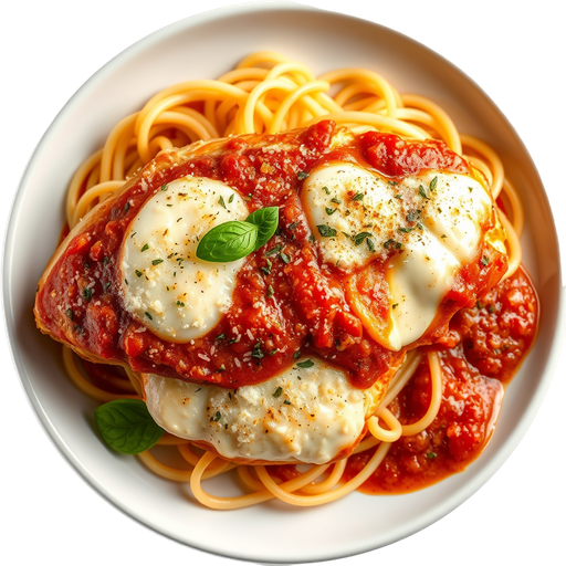 Chicken Parmigiano dish