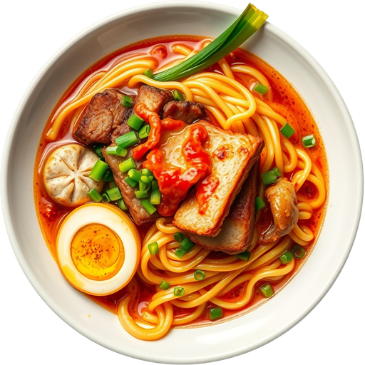 Garlic Bomb Spicy Miso Ramen dish