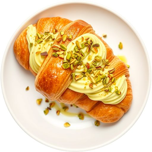 Pistachio Croissant dish
