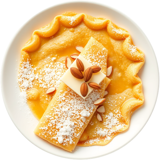 Sweet Almond Crepe dish