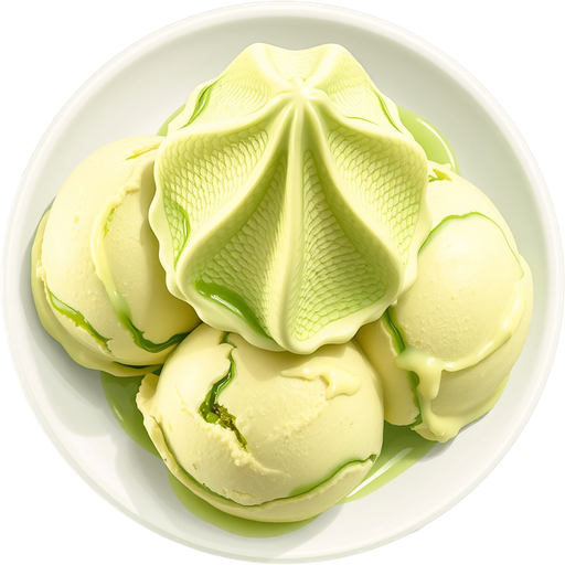 Green Tea Ice Cream dish
