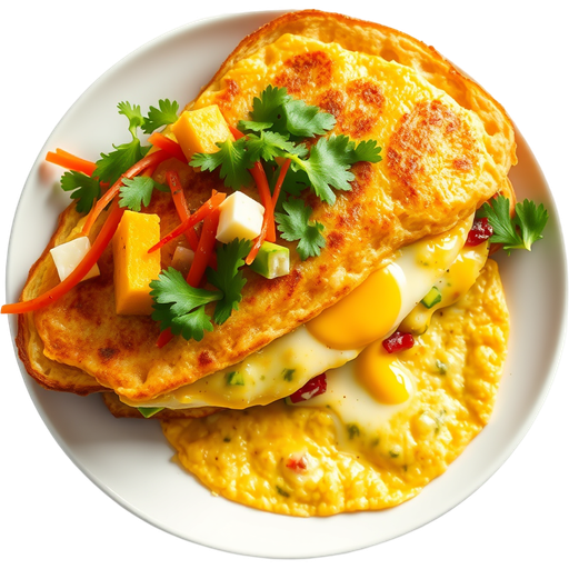 Veggie Omelette Sandwich dish