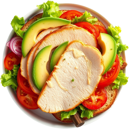 Smoked Turkey and Avocado Sandwich dish