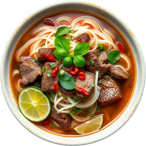 Beef Pho dish