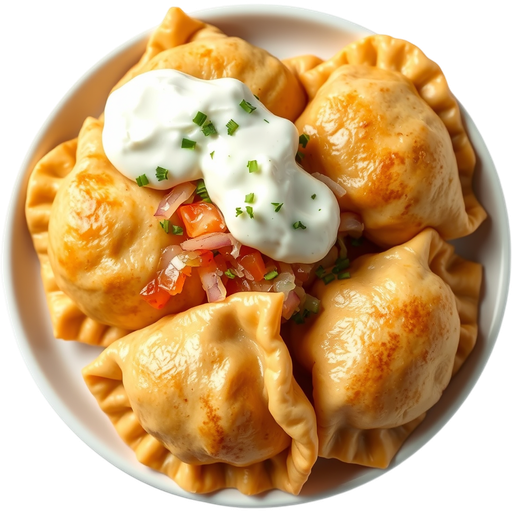 Pierogis dish