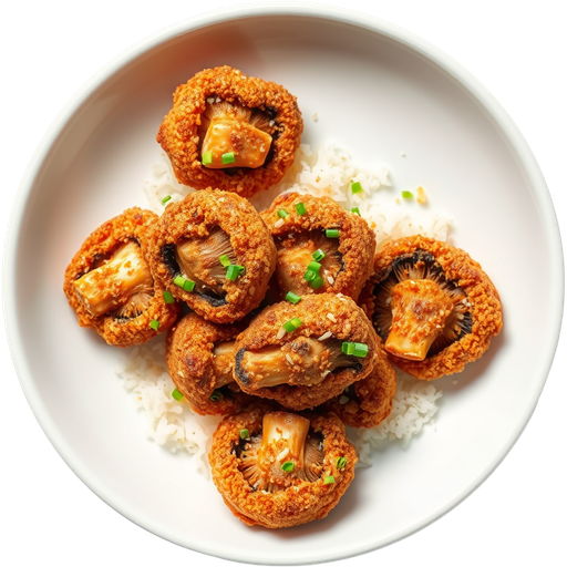 Crispy Oyster Mushrooms dish