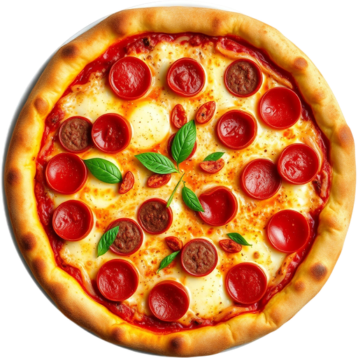 Pepperoni and Sausage Pizza dish