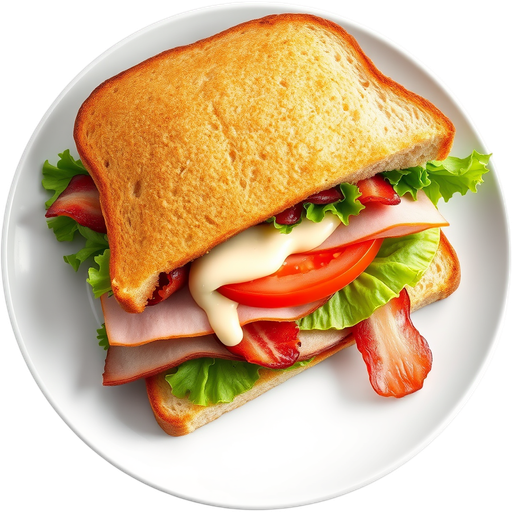 Club Sandwich with Squaw Bread dish