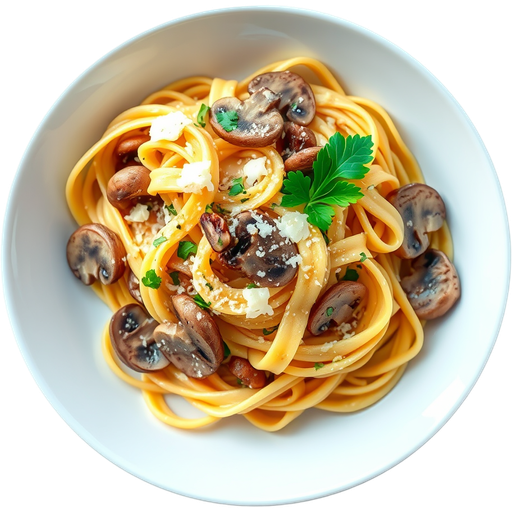 Mushroom Pappardelle dish