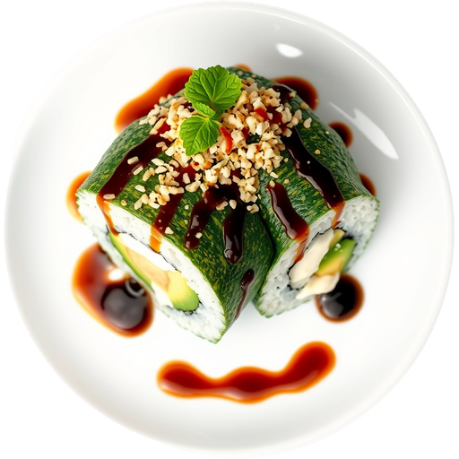Cucumber Paradise Roll dish