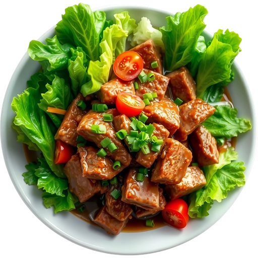 Shaken Beef Bo Luc Lac dish