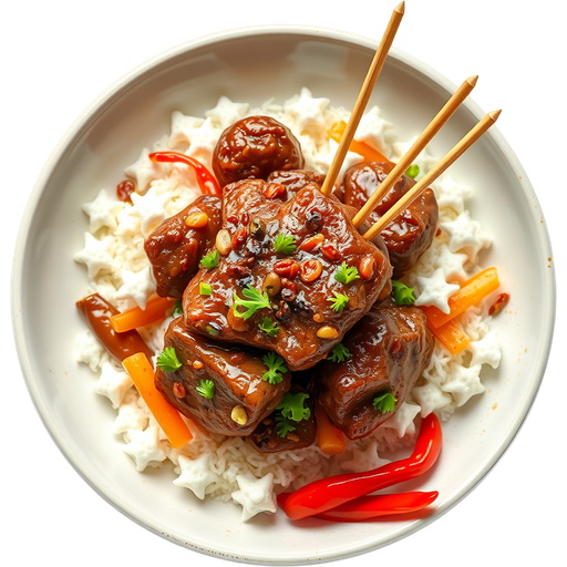 Toothpick Lamb dish