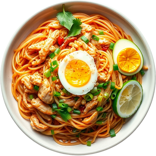 Chicken Pad Thai dish