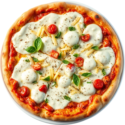 Garlic White Sauce Pizza dish