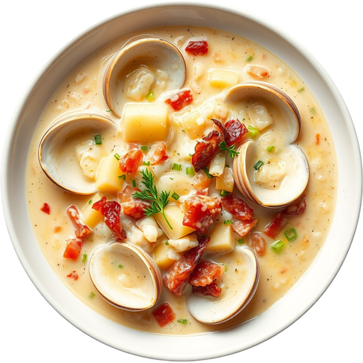 New England Clam Chowder dish
