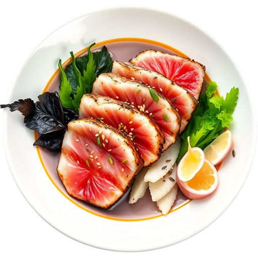 Seared Ahi Sashimi dish