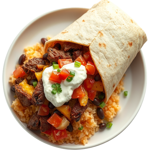 Asada Burrito dish