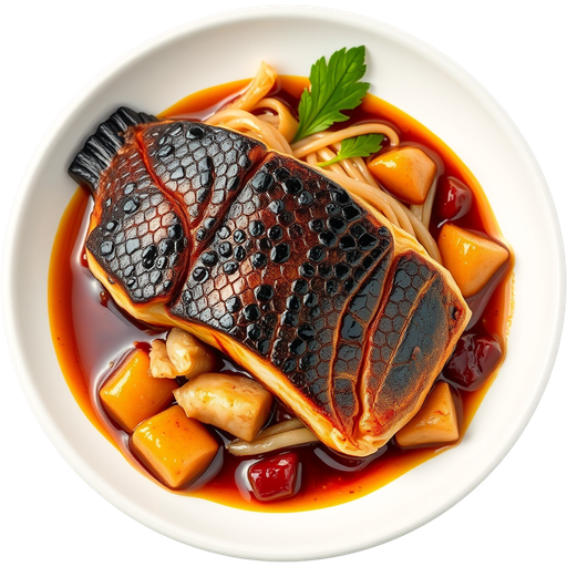 Braised Black Cod dish