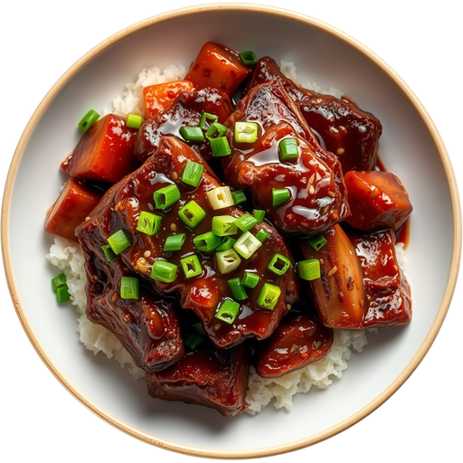 LA Marinated Beef Short Rib dish