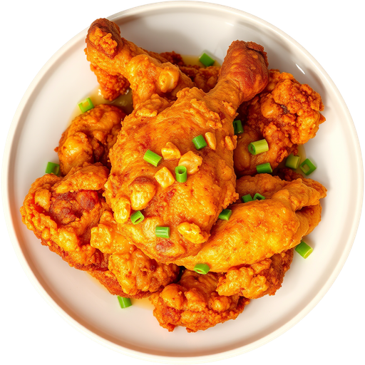 Fried Jidori Chicken dish